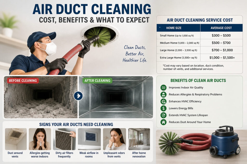 Air Duct Cleaning Service Cost – Save Money & Breathe Better